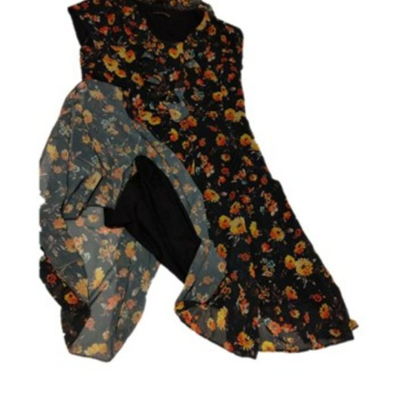 FLORAL PRINT DRESS, SIZE: XL - Picture 3 of 3